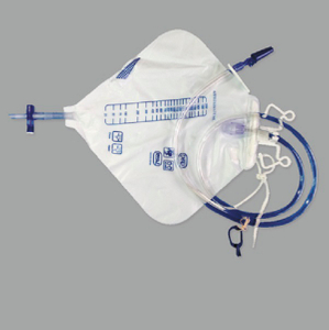 Bolsa de orina de lujo con dispositivo antirreflujo y válvula cruzada de 2000 ml aprobada por CE/ISO (MT58043259)