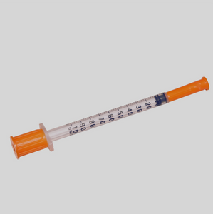 Jeringas de insulina desechables aprobadas por CE/ISO de 1 ml con aguja fija (MT58005016)
