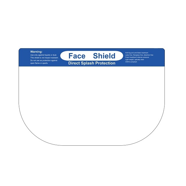 Protector facial de protección contra salpicaduras directa sin látex antiestático (MT59503301)