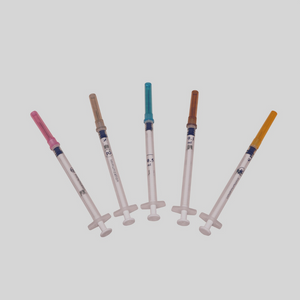 Jeringas de desactivación automática aprobadas por CE/ISO de 0,4 ml para inmunización de dosis fija con aguja fija (MT58005414)
